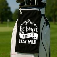 Be Brave Stay Wild Family Love Golf Towel thumb 2