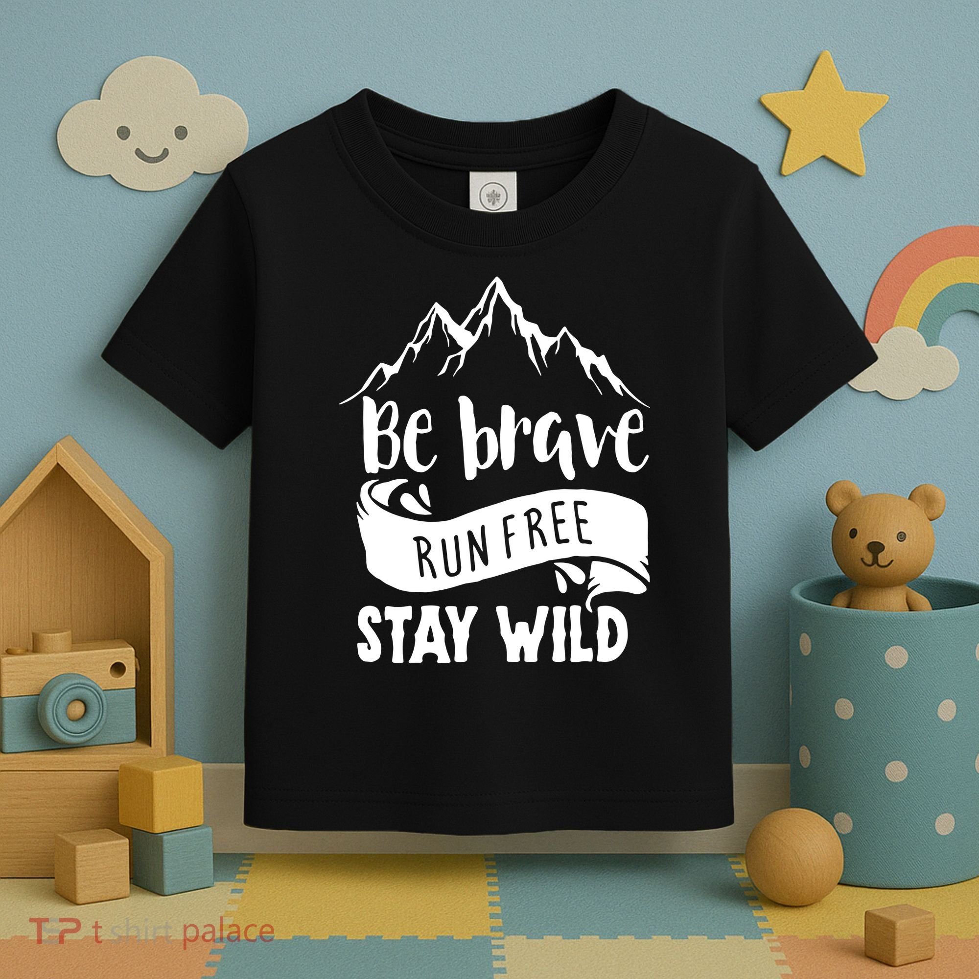 Be Brave Stay Wild Family Love Toddler T-Shirt