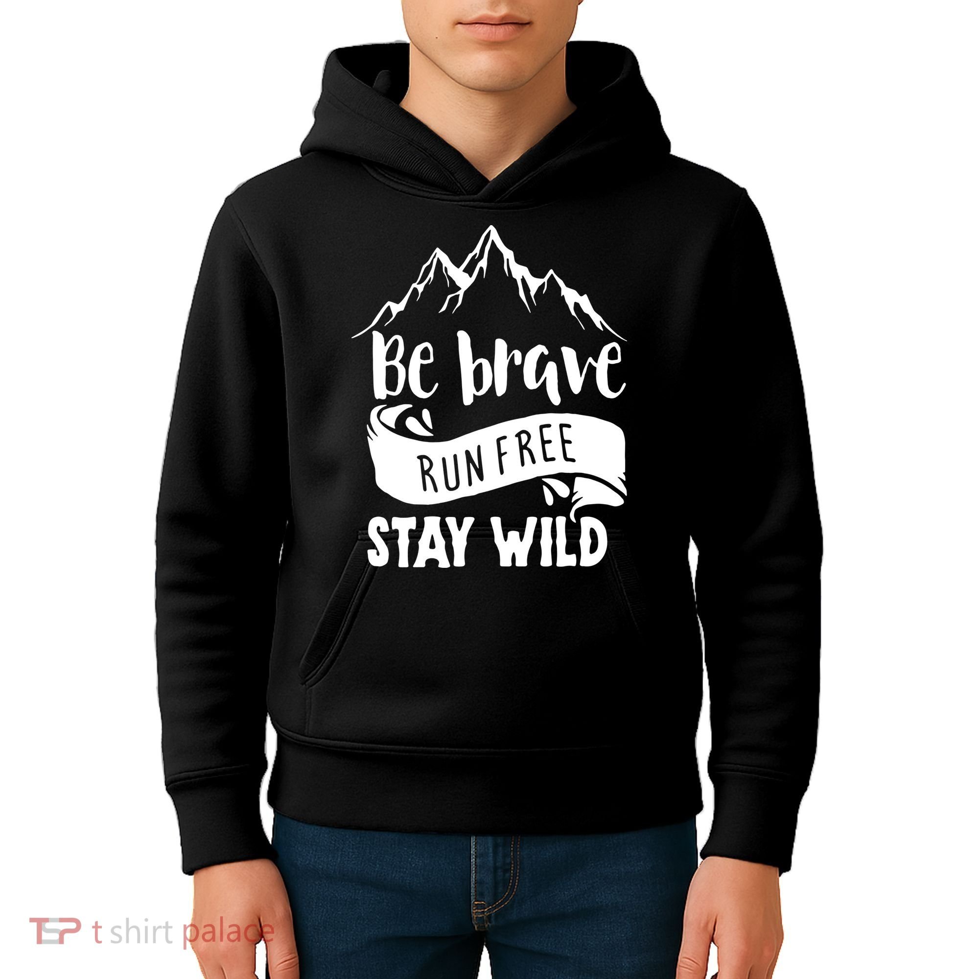 Be Brave Stay Wild Family Love Kids Hoodie
