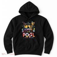 Bye Bye School Hello Pool Funny Summer Vacation Pool School Hoodie thumb 0