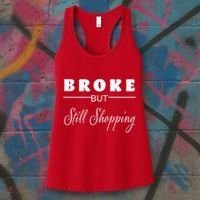 Broke But Still Shopping Women's Tank Top thumb 3