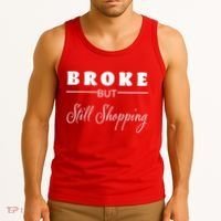 Broke But Still Shopping Tank Top thumb 3