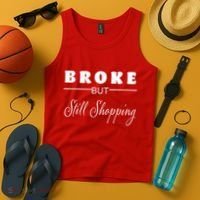 Broke But Still Shopping Tank Top thumb 4