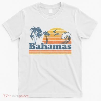 Bahamas Beach Summer Vacation Sunset Vintage 70S Retro T-Shirt