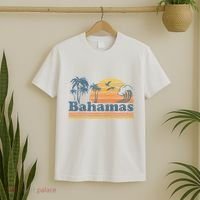 Bahamas Beach Summer Vacation Sunset Vintage 70S Retro T-Shirt thumb 2
