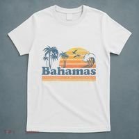 Bahamas Beach Summer Vacation Sunset Vintage 70S Retro T-Shirt thumb 5