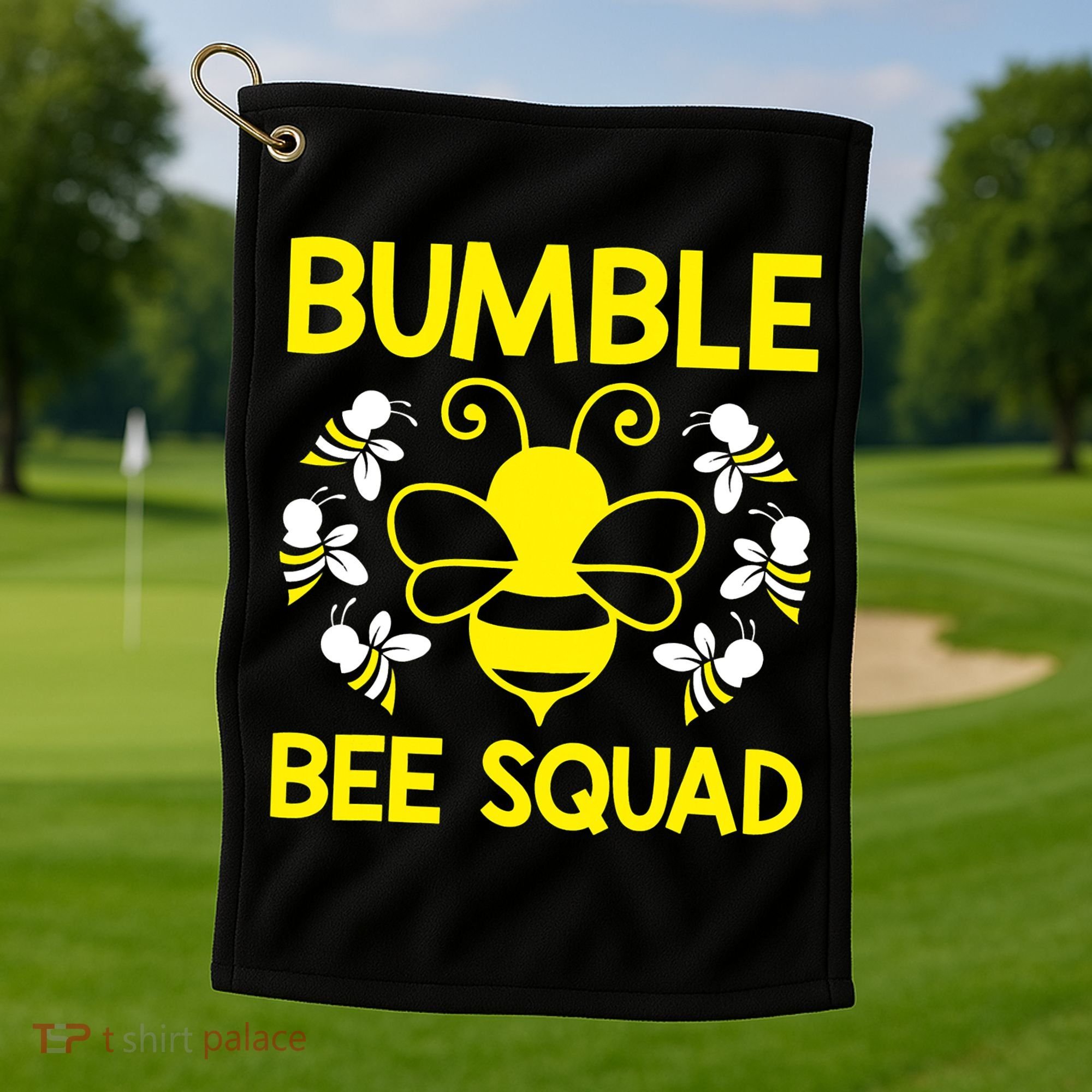 Bumble Bee Squad Bumblebee Team Group Family Friends Golf Towel