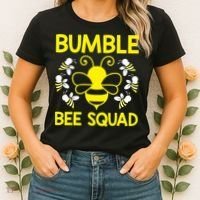 Bumble Bee Squad Bumblebee Team Group Family Friends Women's T-Shirt thumb 2