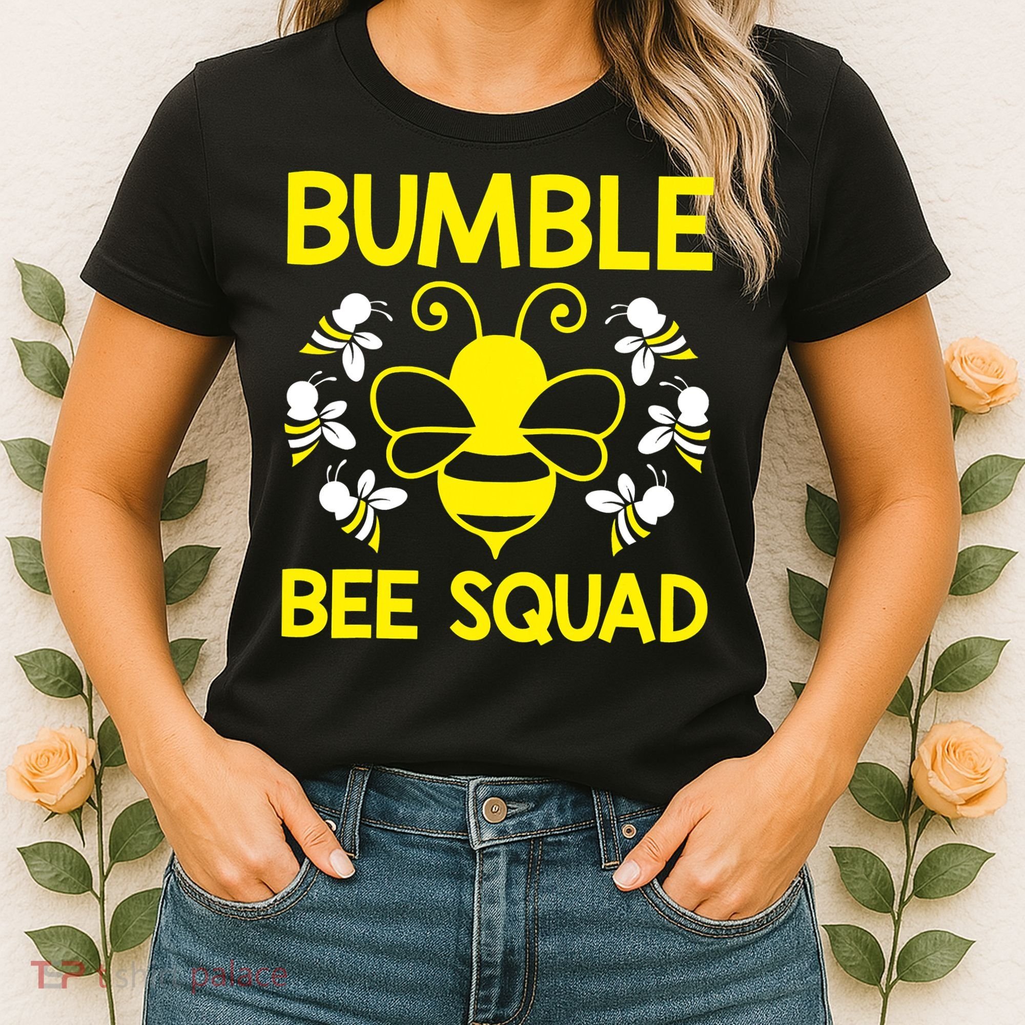 Bumble Bee Squad Bumblebee Team Group Family Friends Women's T-Shirt