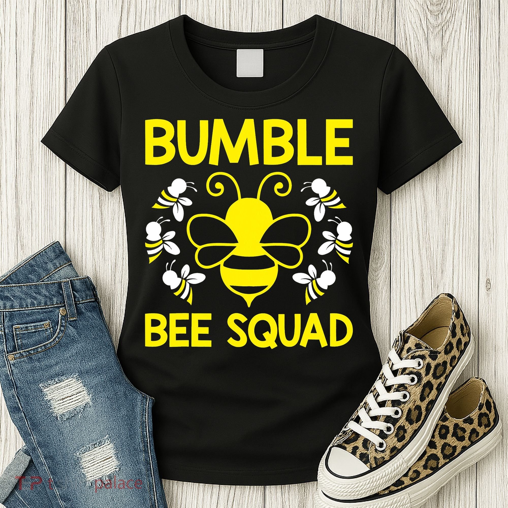 Bumble Bee Squad Bumblebee Team Group Family Friends Women's T-Shirt