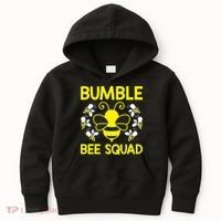 Bumble Bee Squad Bumblebee Team Group Family Friends Kids Hoodie thumb 0