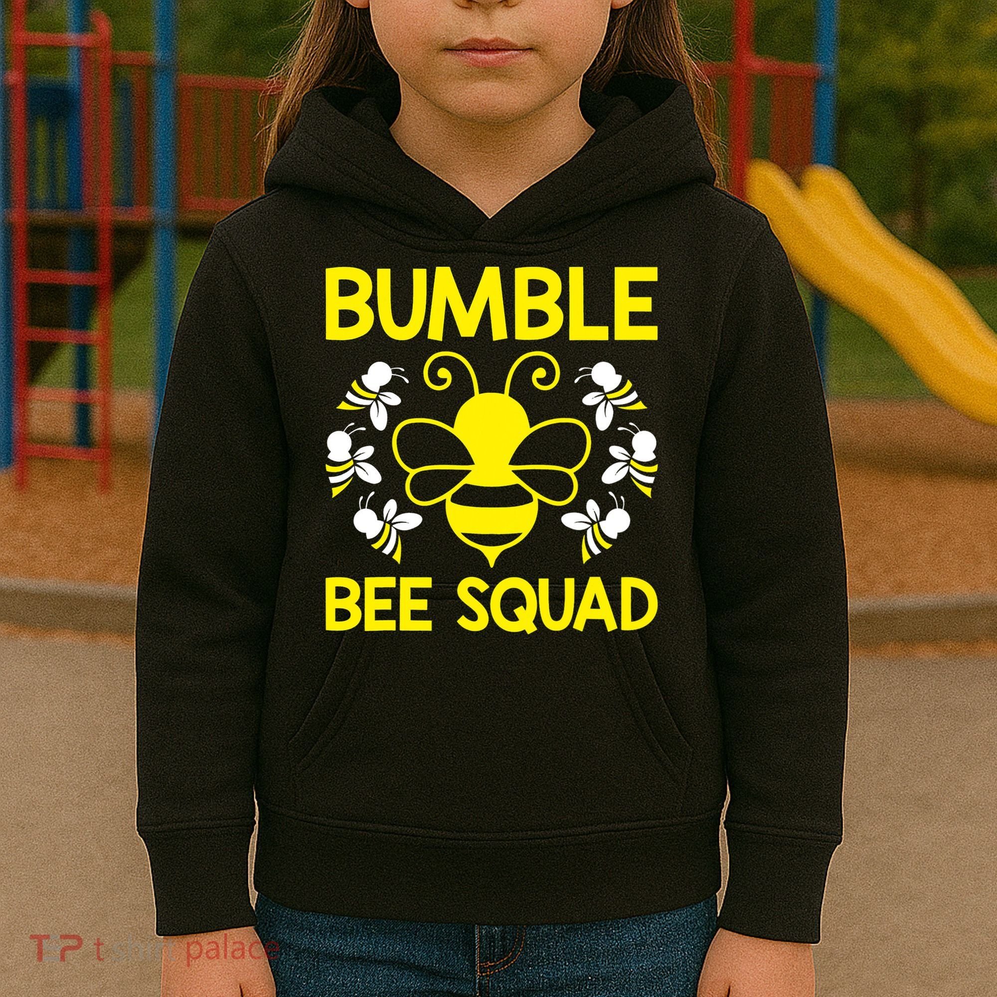 Bumble Bee Squad Bumblebee Team Group Family Friends Kids Hoodie