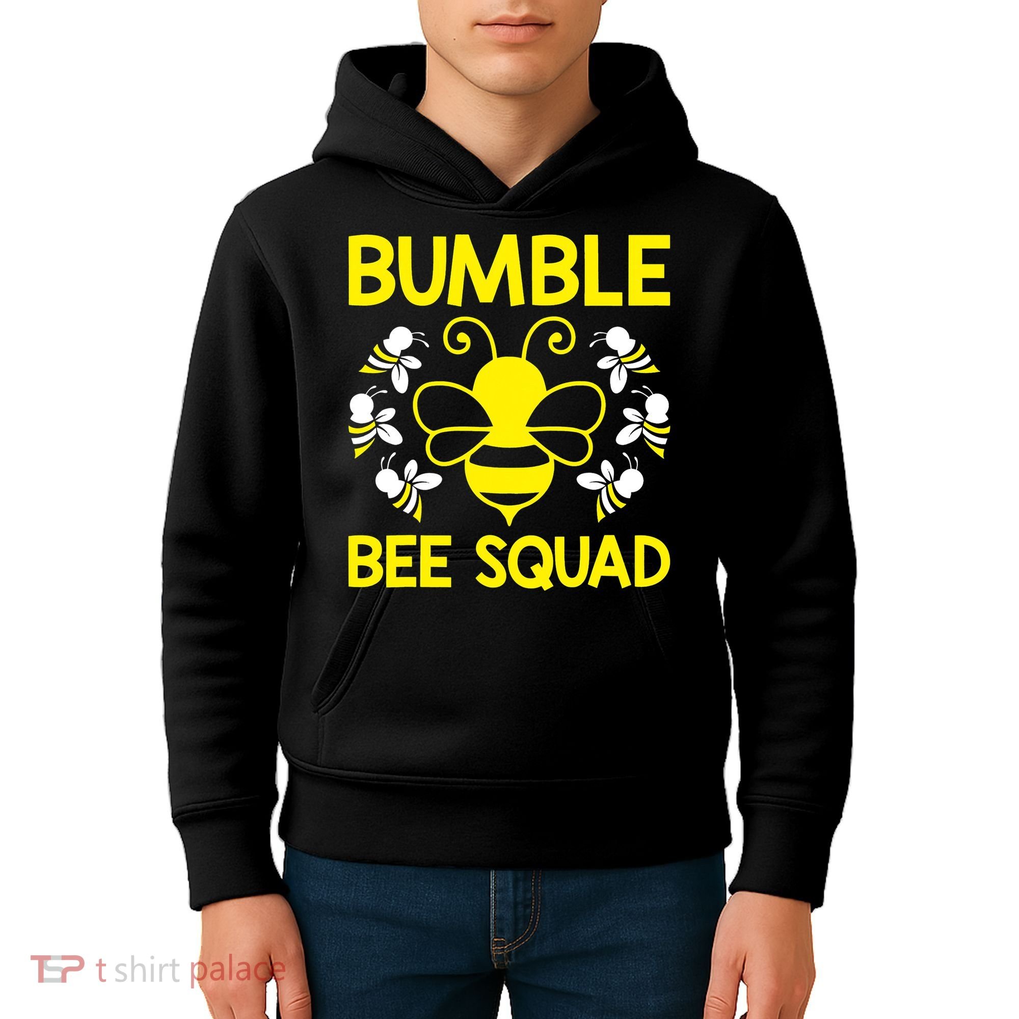 Bumble Bee Squad Bumblebee Team Group Family Friends Kids Hoodie