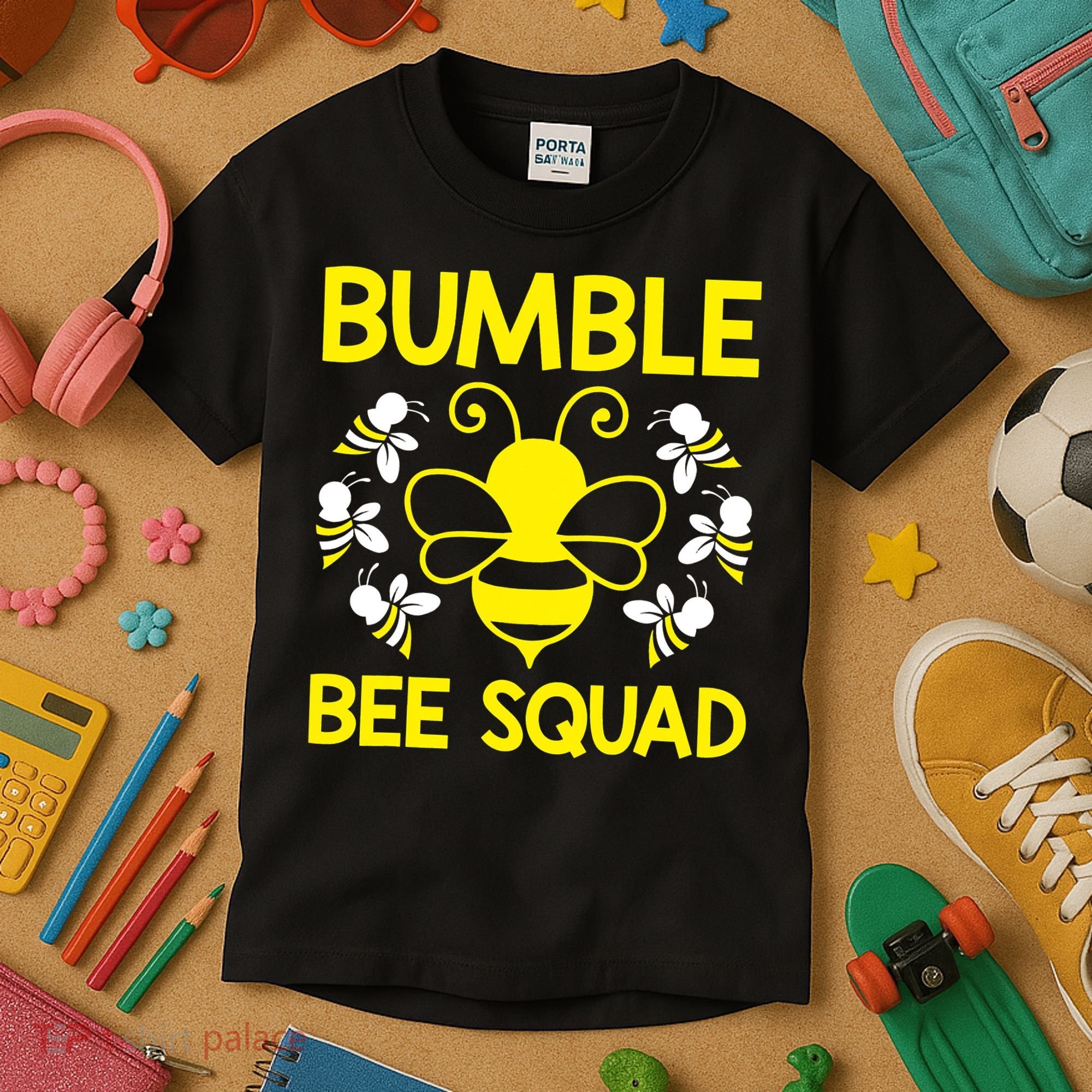 Bumble Bee Squad Bumblebee Team Group Family Friends Kids T-Shirt