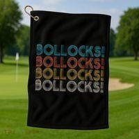 Bollocks British Slang Golf Towel thumb 1