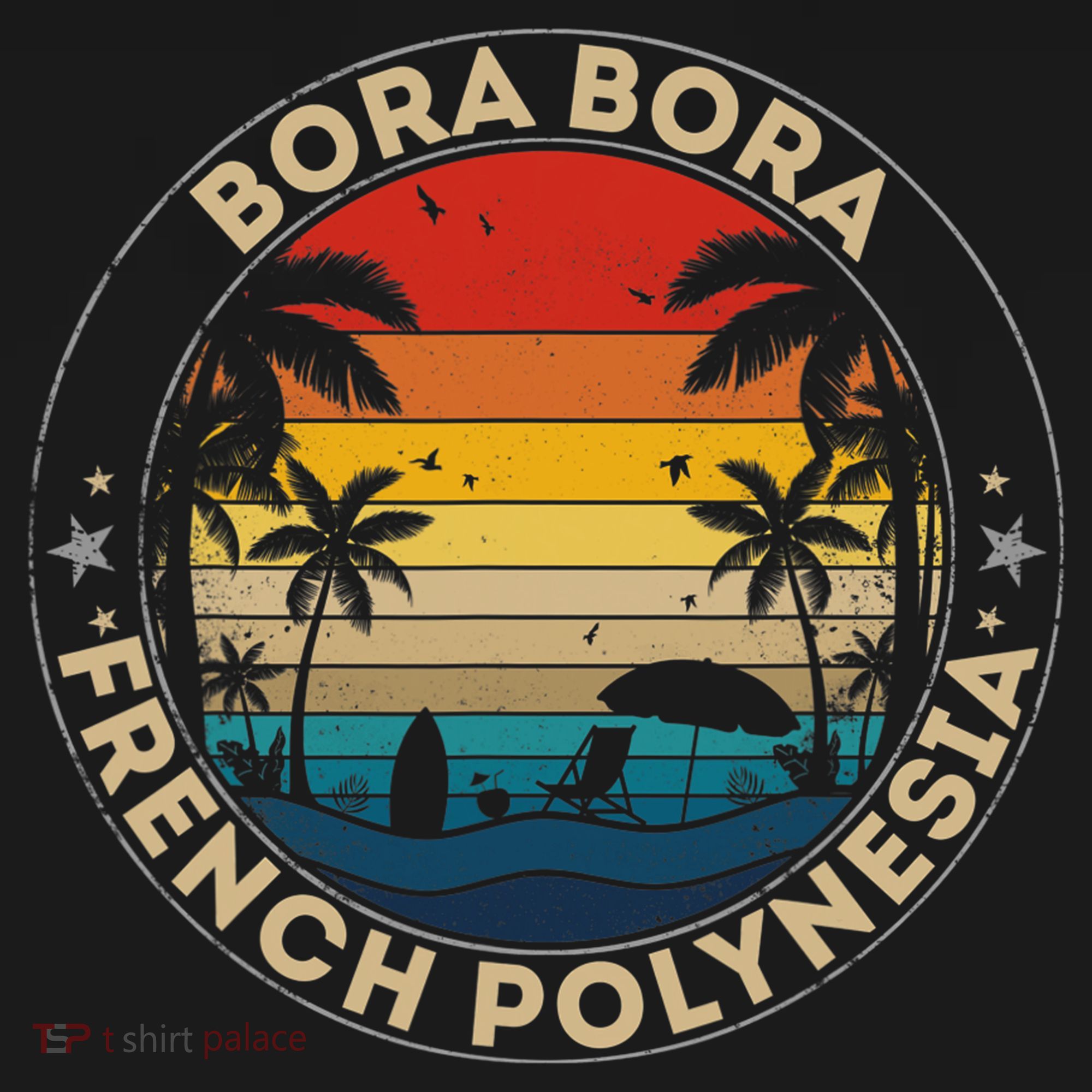 Bora Bora Souvenir French Polynesia Reminder Backpack