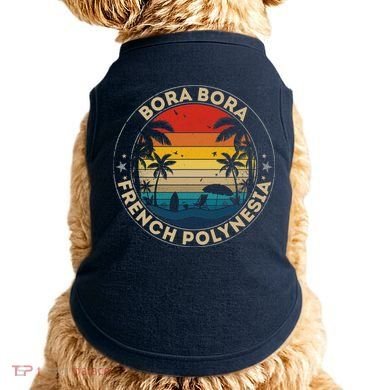 Bora Bora Souvenir French Polynesia Reminder Doggie Tank