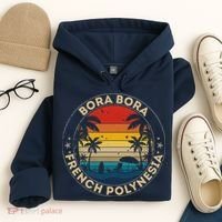 Bora Bora Souvenir French Polynesia Reminder Hoodie thumb 4