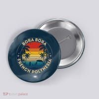 Bora Bora Souvenir French Polynesia Reminder Button thumb 0