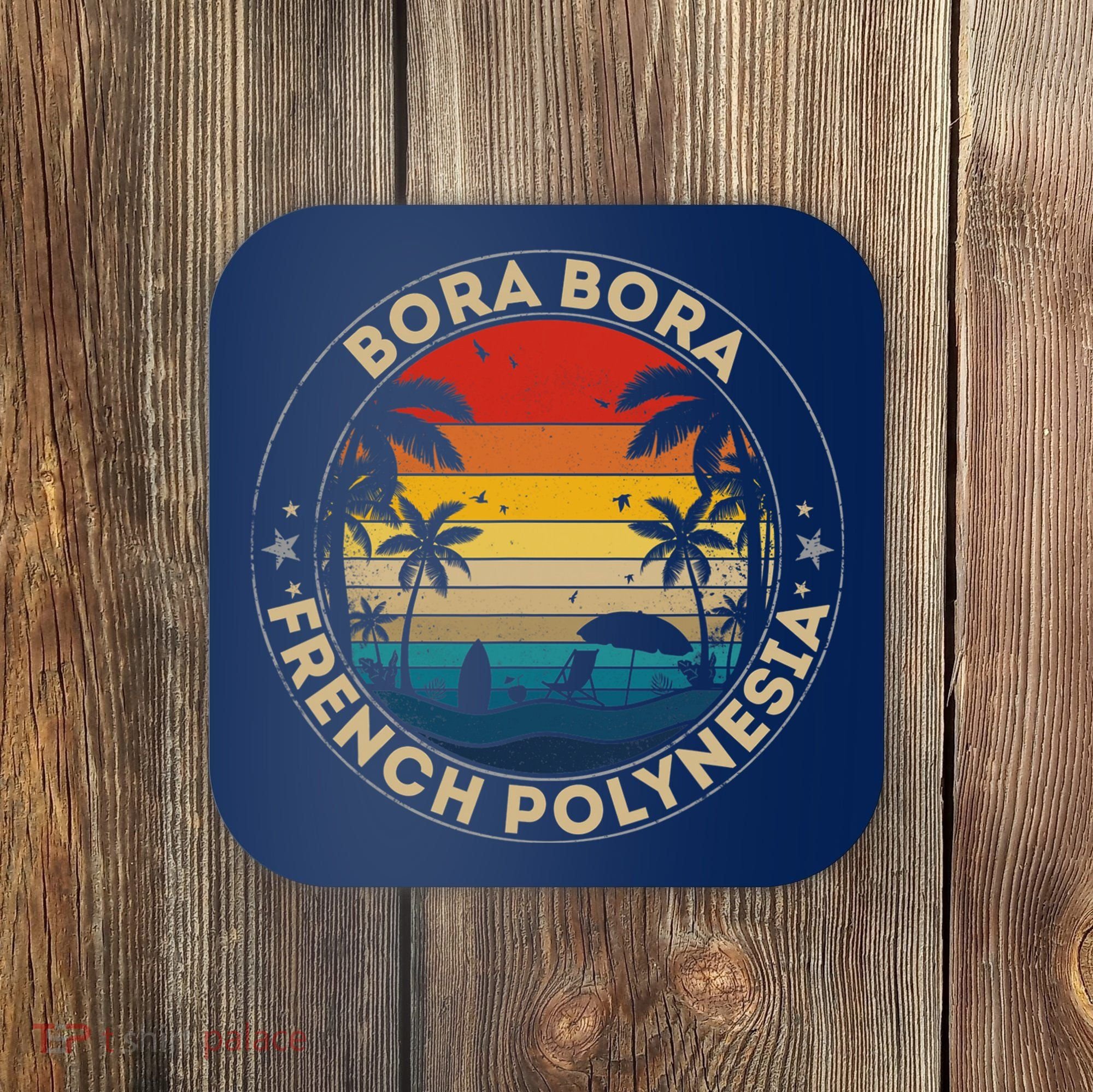 Bora Bora Souvenir French Polynesia Reminder Coaster