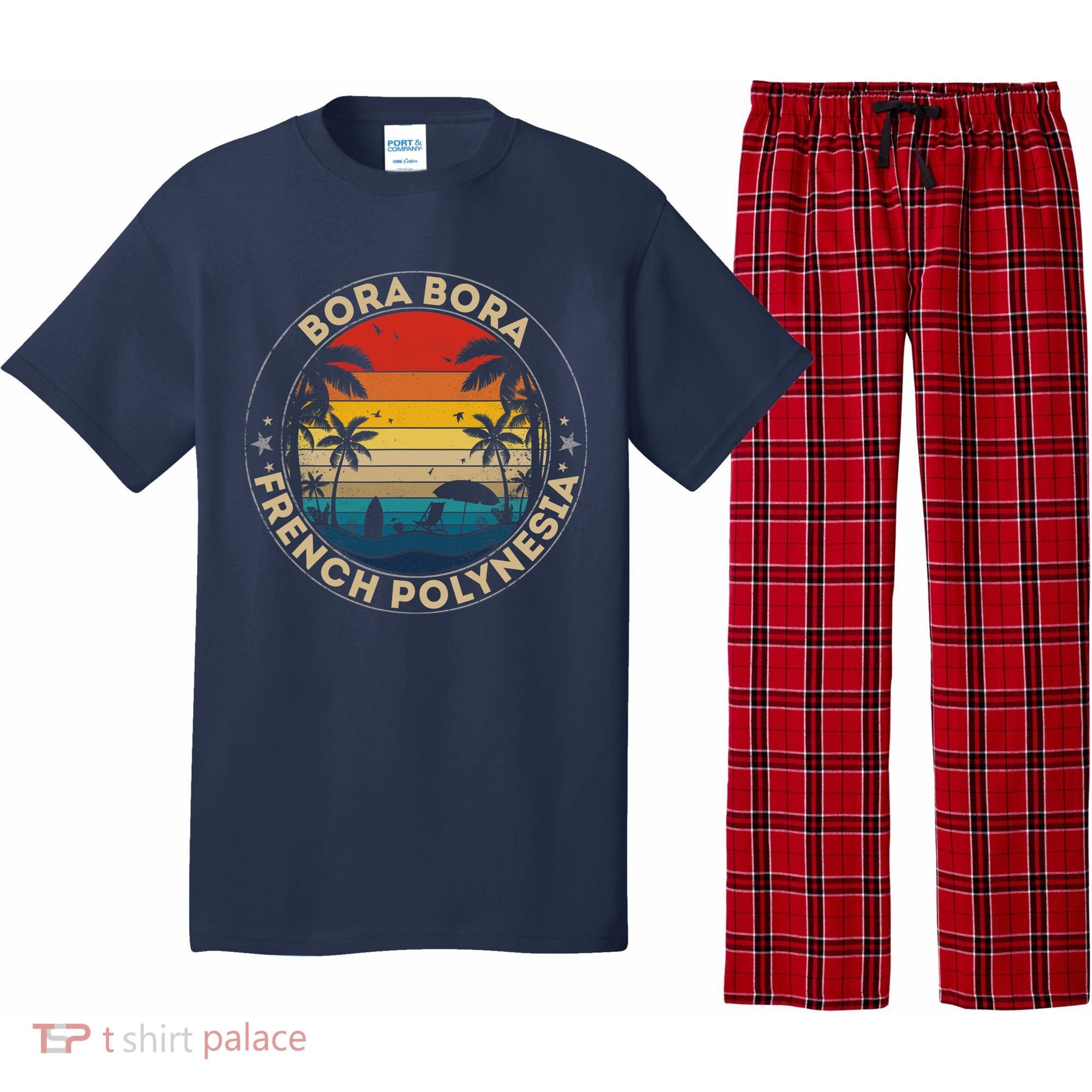 Bora Bora Souvenir French Polynesia Reminder Pajama Set