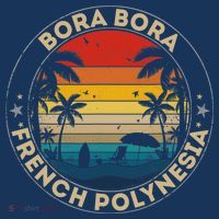 Bora Bora Souvenir French Polynesia Reminder Women's Hoodie thumb 2