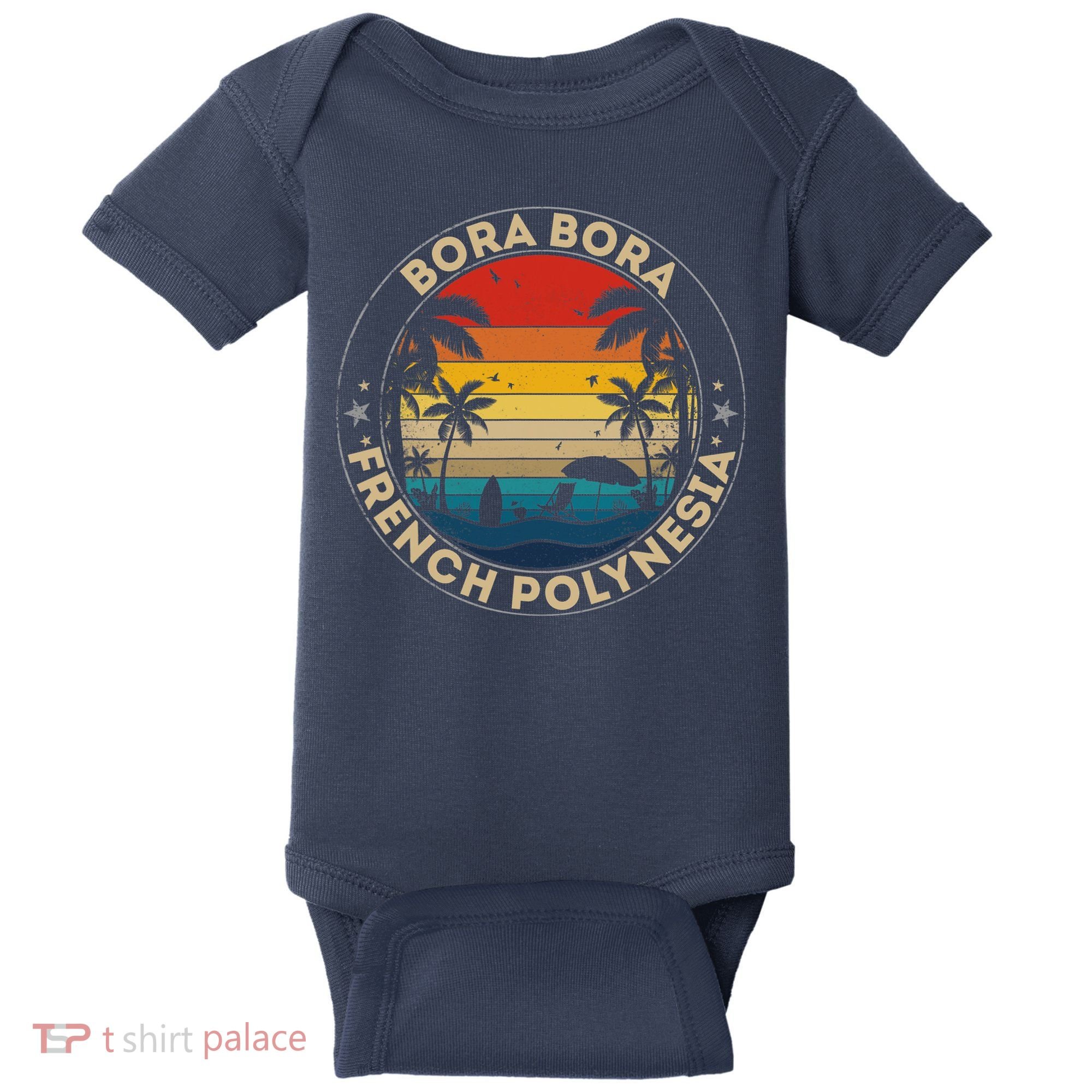 Bora Bora Souvenir French Polynesia Reminder Baby Bodysuit