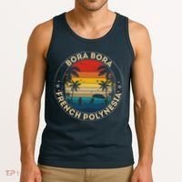 Bora Bora Souvenir French Polynesia Reminder Tank Top thumb 3