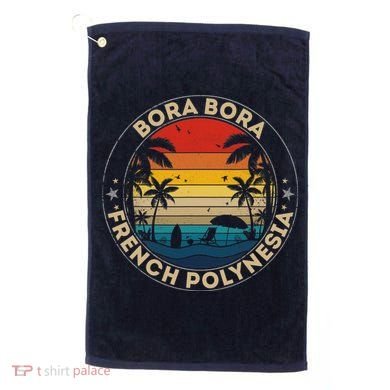 Bora Bora Souvenir French Polynesia Reminder Golf Towel