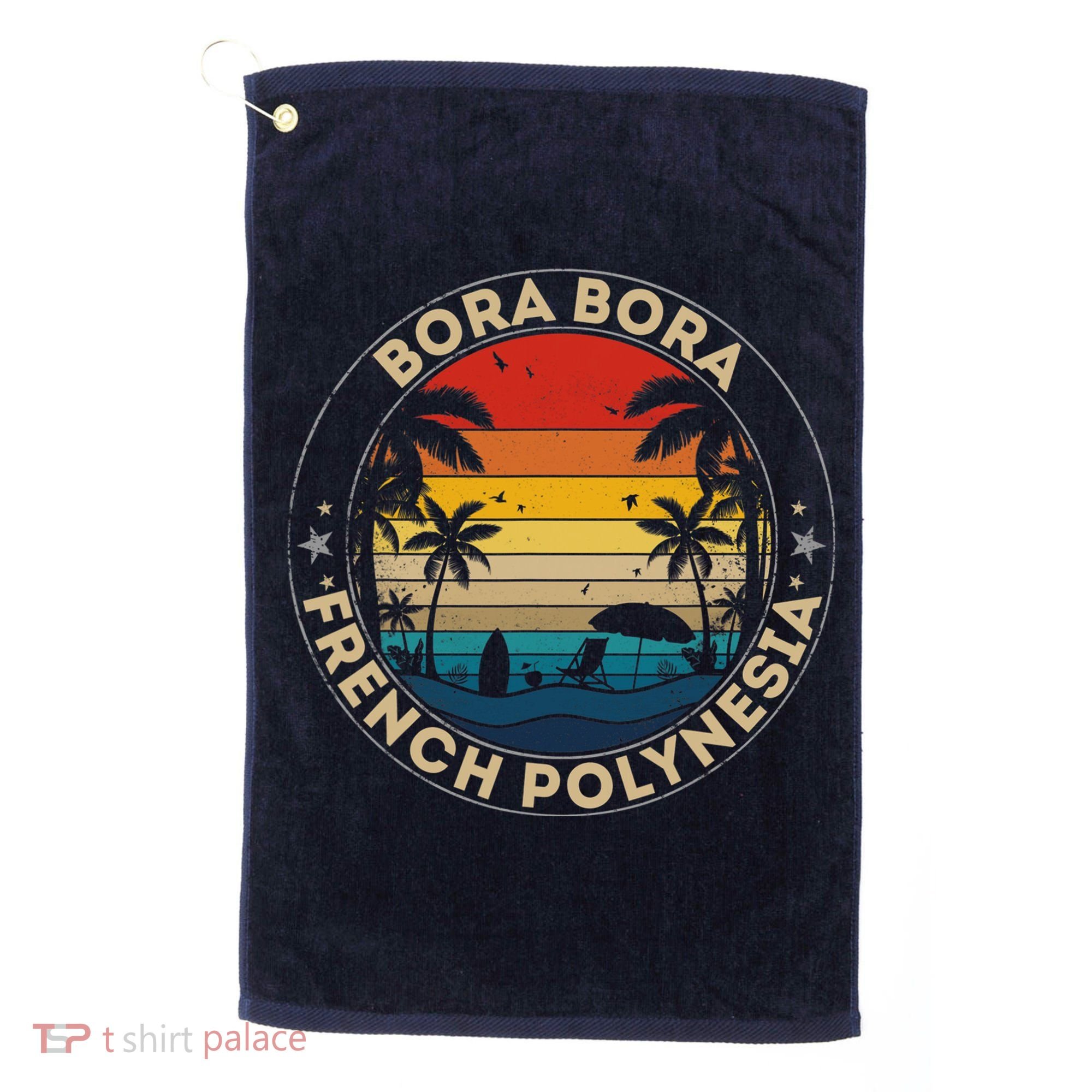 Bora Bora Souvenir French Polynesia Reminder Golf Towel
