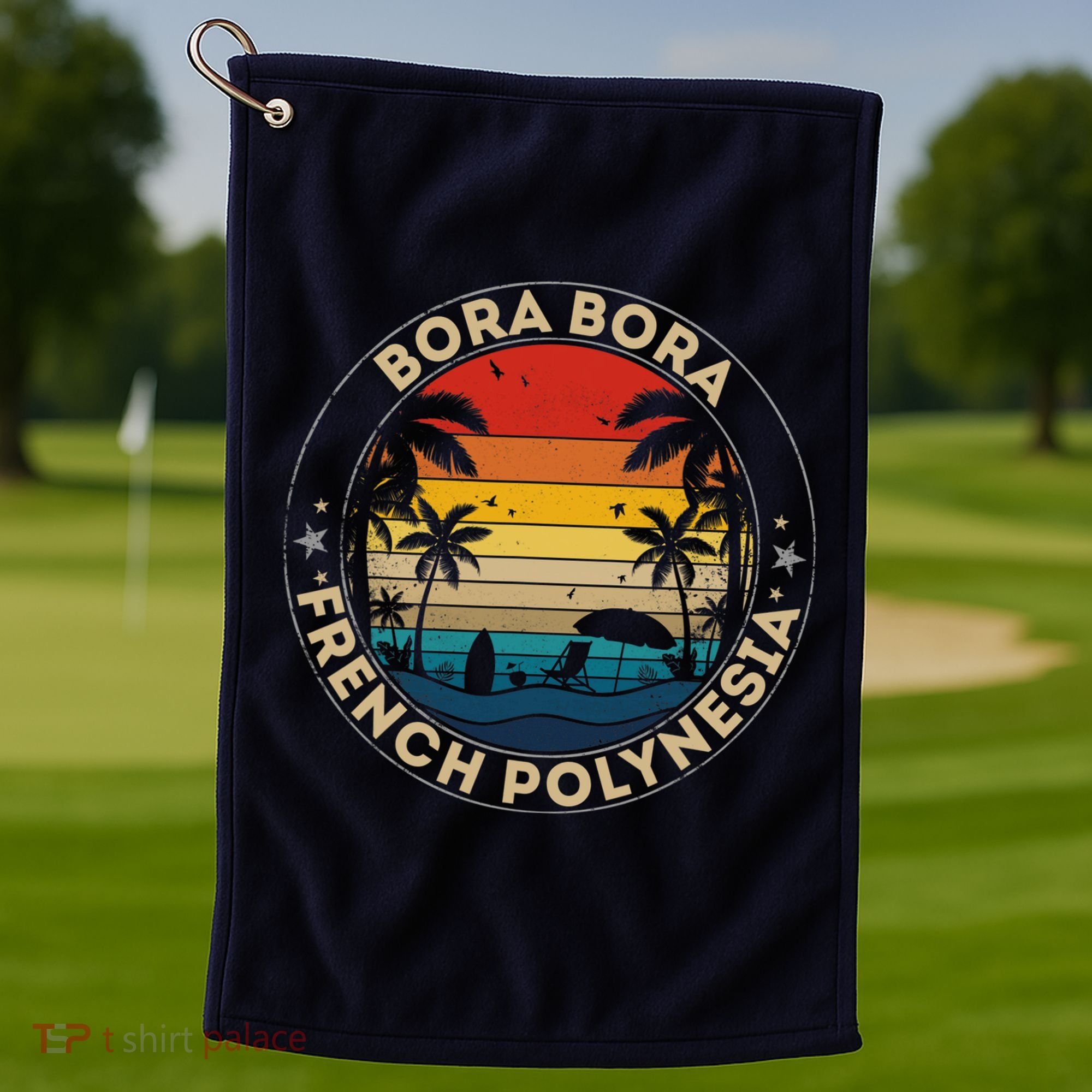 Bora Bora Souvenir French Polynesia Reminder Golf Towel