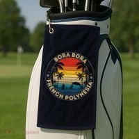 Bora Bora Souvenir French Polynesia Reminder Golf Towel thumb 2