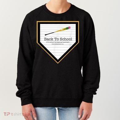 Baseball Back To School Home Plate Back To School Women's Sweatshirt