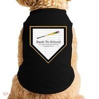 Baseball Back To School Home Plate Back To School Doggie Tank thumb 0