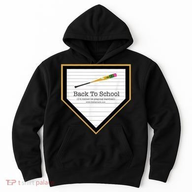 Baseball Back To School Home Plate Back To School Hoodie