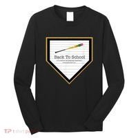 Baseball Back To School Home Plate Back To School Long Sleeve Shirt thumb 0