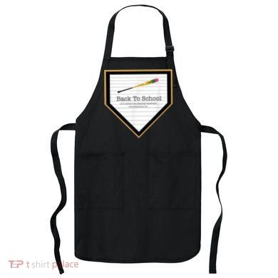Baseball Back To School Home Plate Back To School Apron