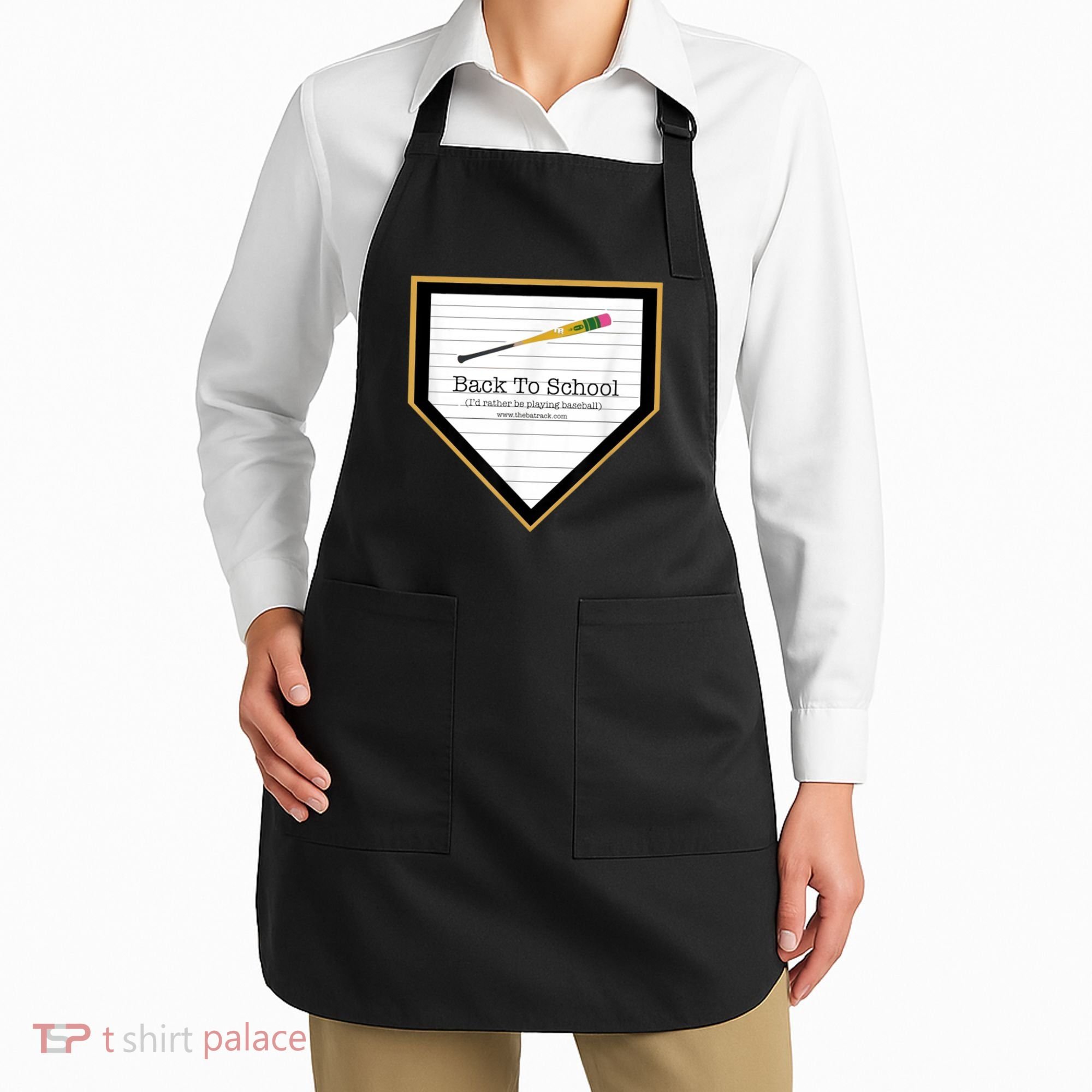 Baseball Back To School Home Plate Back To School Apron