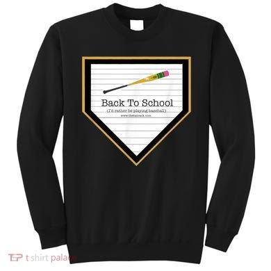 Baseball Back To School Home Plate Back To School Sweatshirt