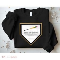 Baseball Back To School Home Plate Back To School Sweatshirt thumb 2