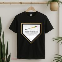 Baseball Back To School Home Plate Back To School T-Shirt thumb 2