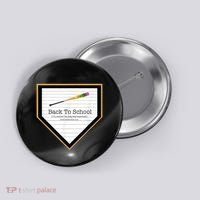 Baseball Back To School Home Plate Back To School Button thumb 0