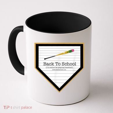 Baseball Back To School Home Plate Back To School Coffee Mug
