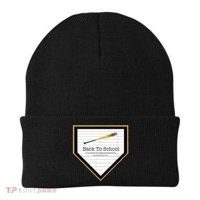 Baseball Back To School Home Plate Back To School Beanie