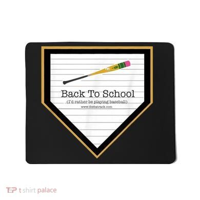 Baseball Back To School Home Plate Back To School Mousepad