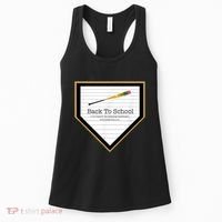 Baseball Back To School Home Plate Back To School Women's Tank Top thumb 0