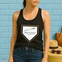 Baseball Back To School Home Plate Back To School Women's Tank Top thumb 2