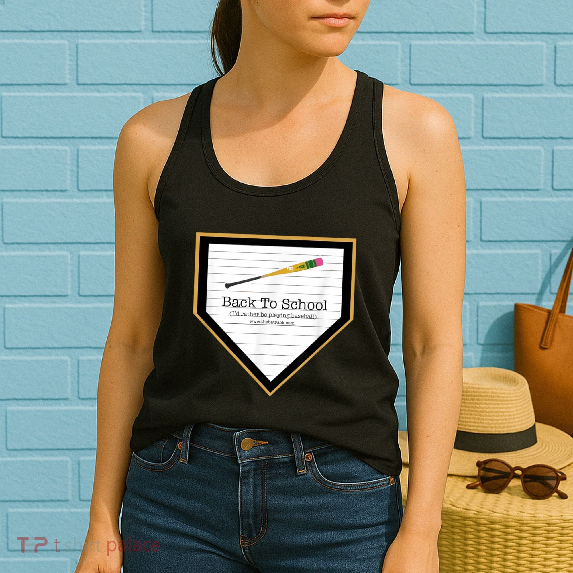 Baseball Back To School Home Plate Back To School Women's Tank Top