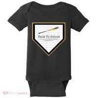Baseball Back To School Home Plate Back To School Baby Bodysuit thumb 0
