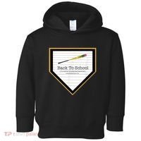 Baseball Back To School Home Plate Back To School Toddler Hoodie thumb 0